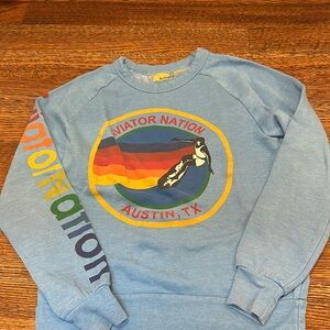 Aviator nation, Austin sweatshirt. Blue.  XS